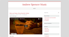 Desktop Screenshot of andrewspencermusic.com