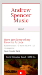 Mobile Screenshot of andrewspencermusic.com